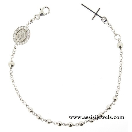 Bracciale rosario argento 925
