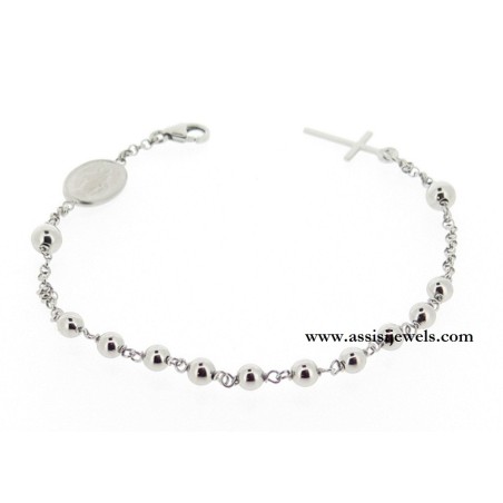 925 sterling silver rosary bracelet