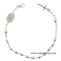 Bracciale rosario argento 925