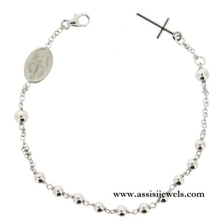 Bracciale rosario argento 925