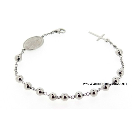 Bracciale rosario argento 925