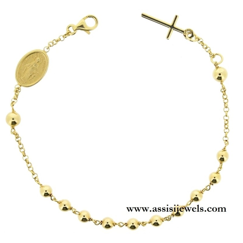 925 sterling silver rosary bracelet