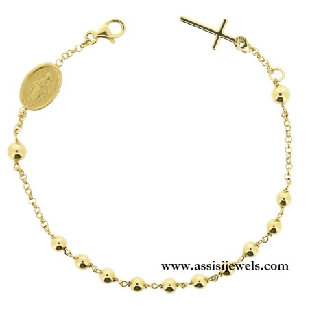 925 sterling silver rosary bracelet