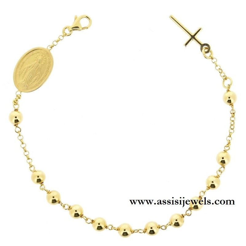925 sterling silver rosary bracelet
