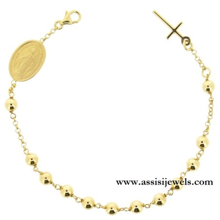 925 sterling silver rosary bracelet