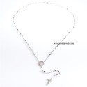 925 sterling silver rosary necklace