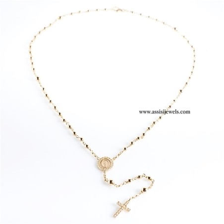 Collana rosario argento 925