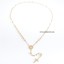 Collana rosario argento 925