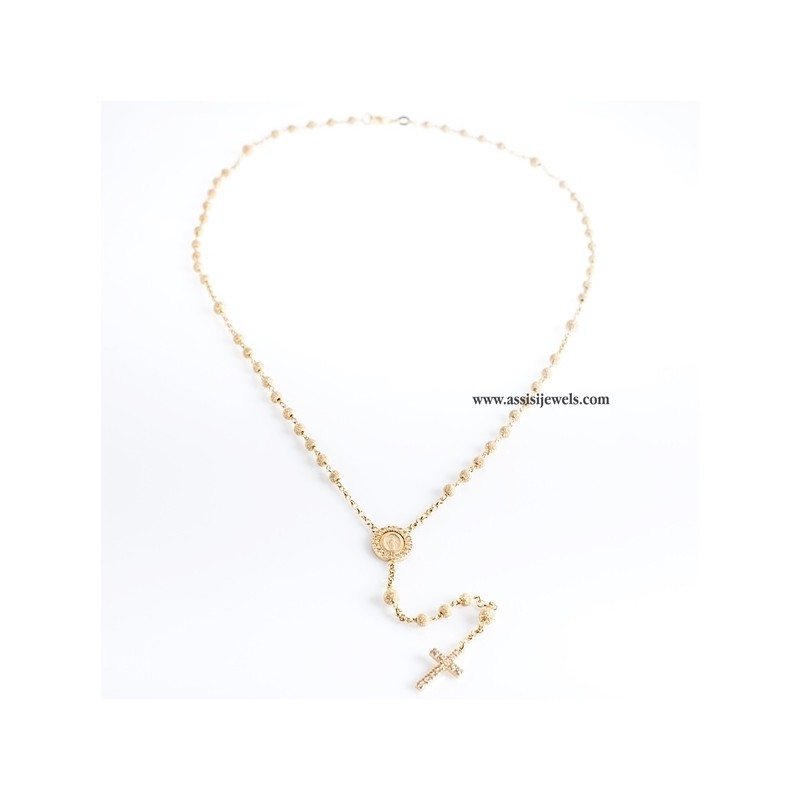 925 sterling silver rosary necklace