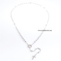 925 sterling silver rosary necklace