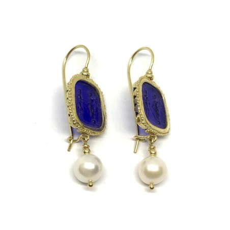 Fabula etrusca 18 kt gold earrings
