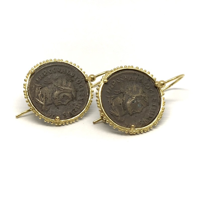 Fabula etrusca 18 kt gold earrings