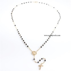 925 sterling silver rosary necklace