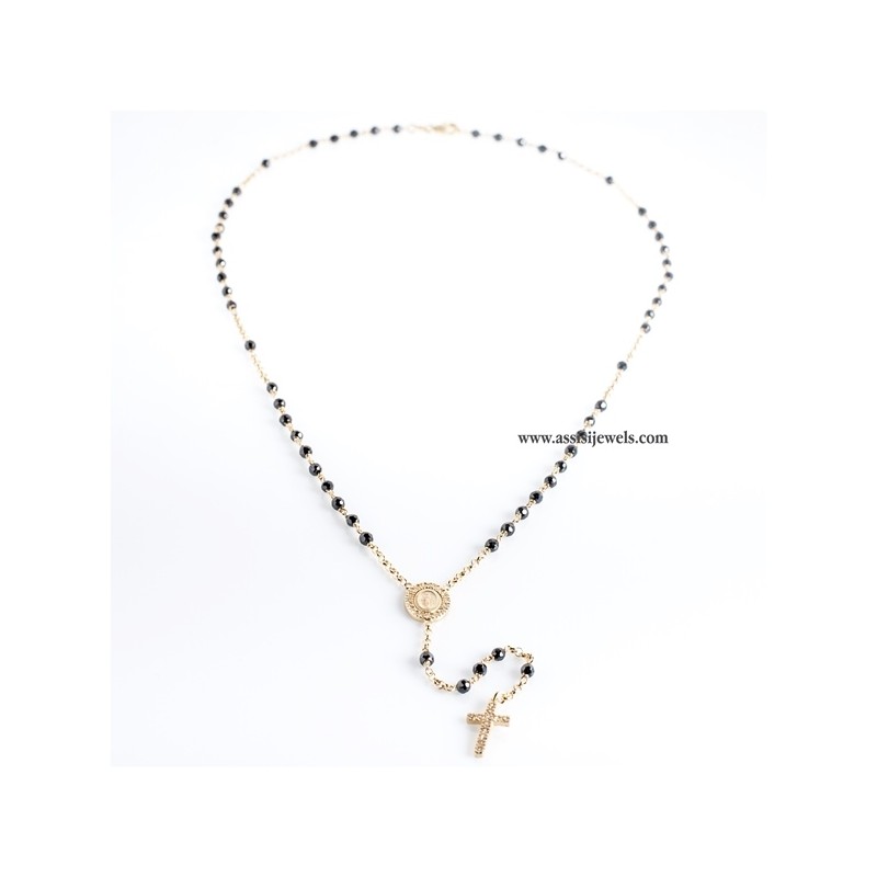 925 sterling silver rosary necklace