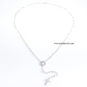 925 sterling silver rosary necklace