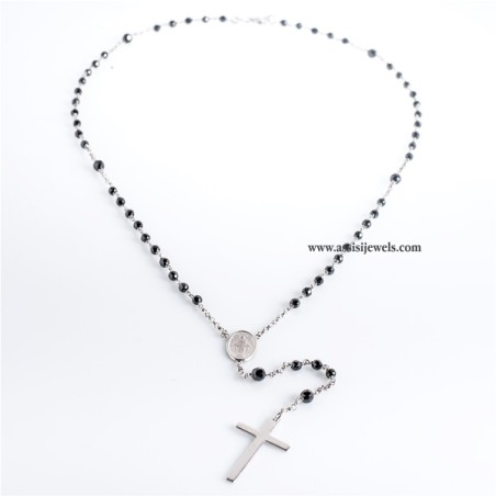925 sterling silver rosary necklace