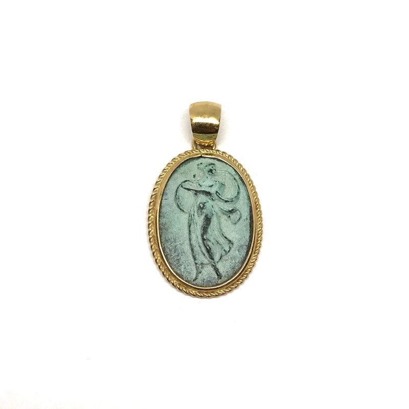 Fabula etrusca 18 kt gold pendant