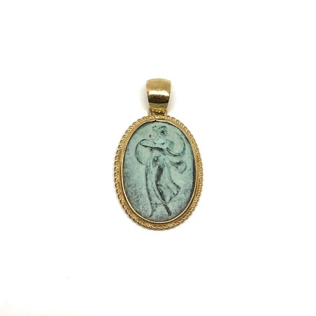 Fabula etrusca 18 kt gold pendant