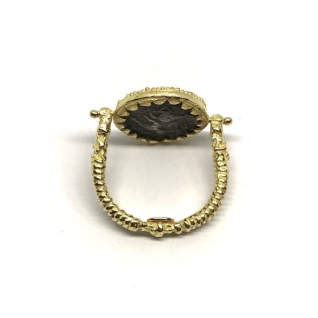 Fabula etrusca 18 kt gold ring