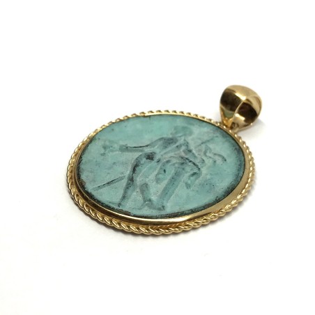 Fabula etrusca 18 kt gold pendant