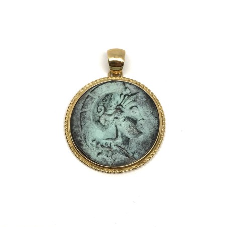 Fabula etrusca 18 kt gold pendant