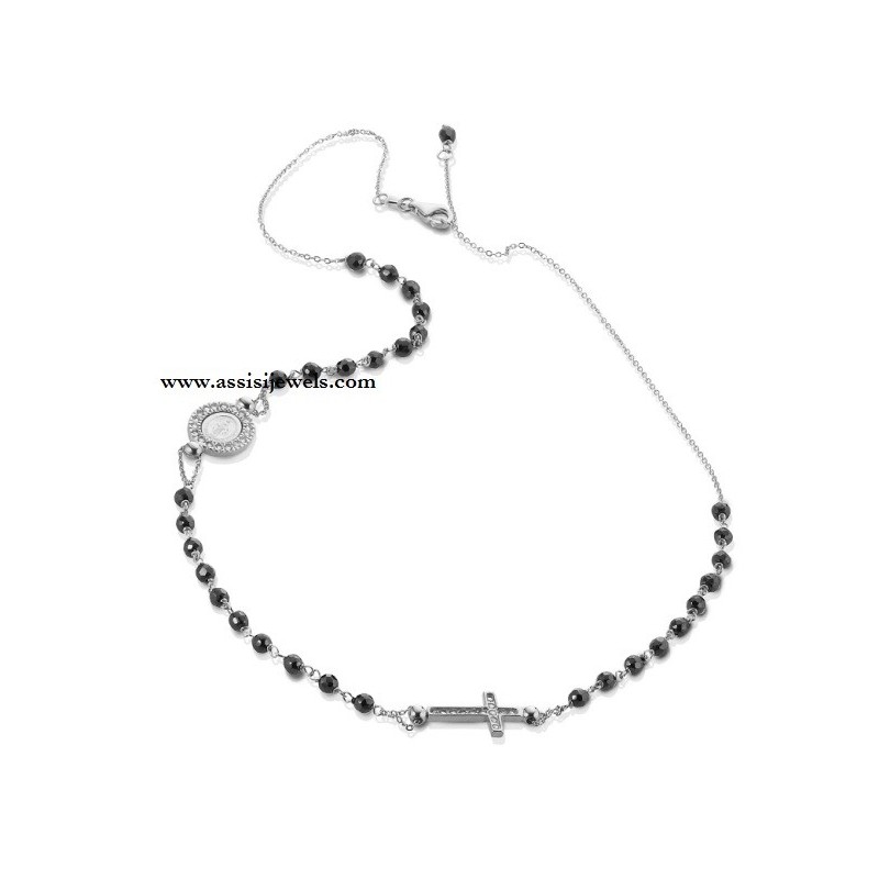 925 Sterling silver rosary necklace