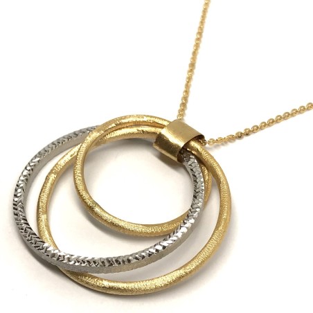 18kt white and yellow gold Bolzon woman necklace