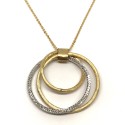 18kt white and yellow gold Bolzon woman necklace