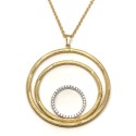 18kt white and yellow gold Bolzon woman necklace