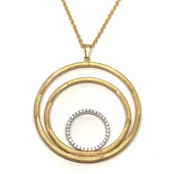 Bolzon collana donna oro giallo e bianco 18kt