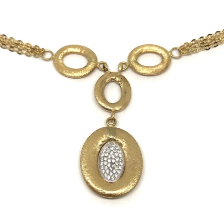18kt yellow gold Bolzon woman necklace