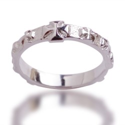 925 sterling silver rosari ring