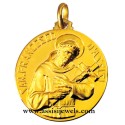 18 KT GOLD SAINT FRANCIS MEDAL