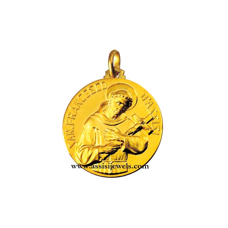 MEDAGLIA Di SAN FRANCESCO ORO 18 KT