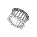 Sterling silver Roman temple woman Ellius ring