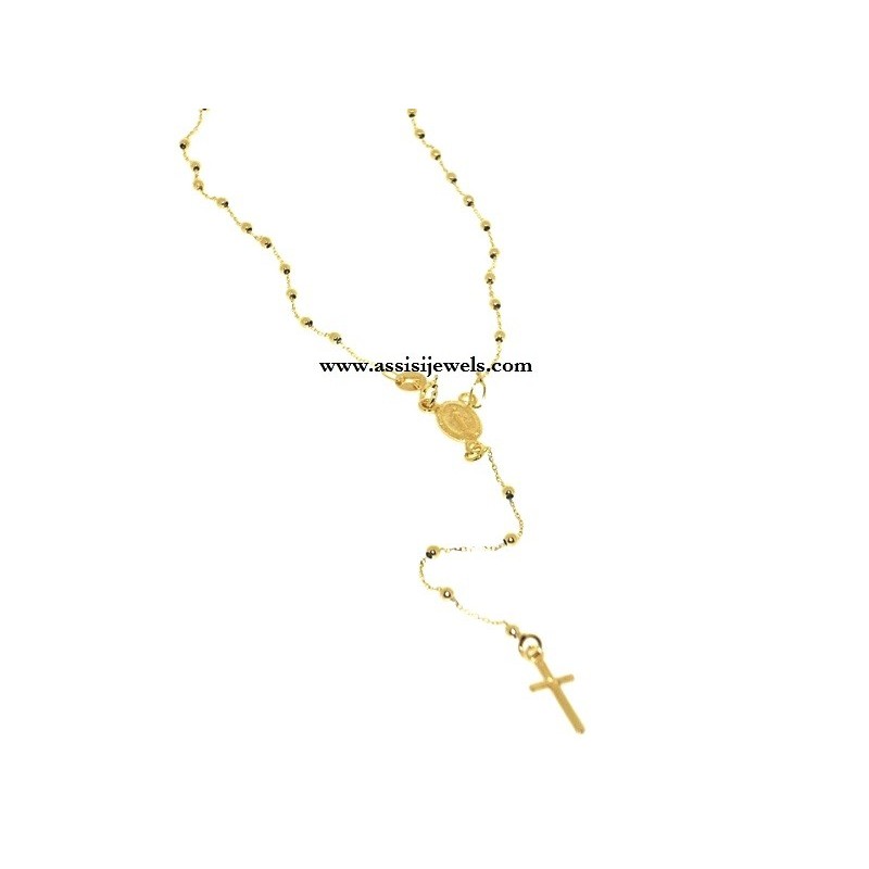 COLLANA ROSARIO ORO GIALLO 18 KT