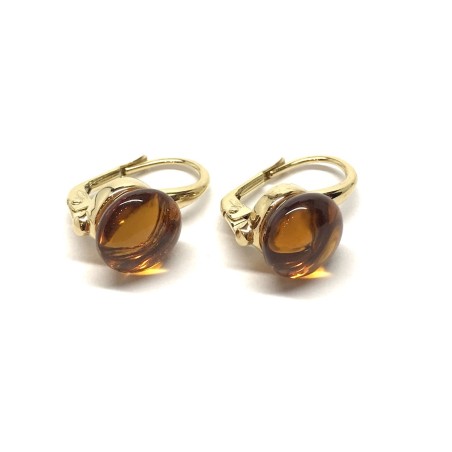 18 kt gold earrings
