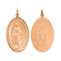 18 kt gold miraculous Madonna medal
