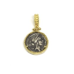 Fabula etrusca 18 kt gold pendant