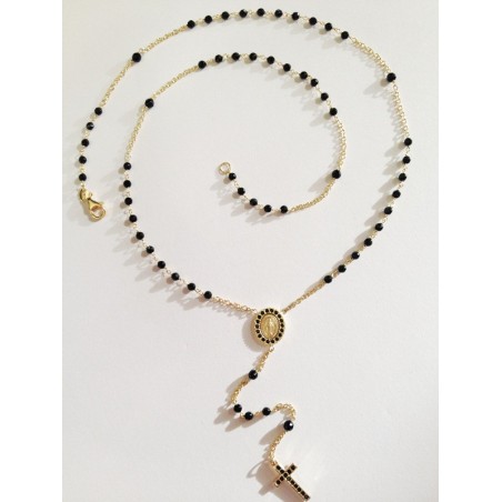 COLLANA ROSARIO ORO GIALLO 18 KT