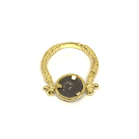 Fabula etrusca anello oro 18 kt