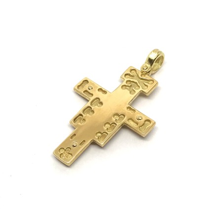 18 kt gold Saint Damian cross