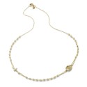 18 kt yellow gold rosary necklace