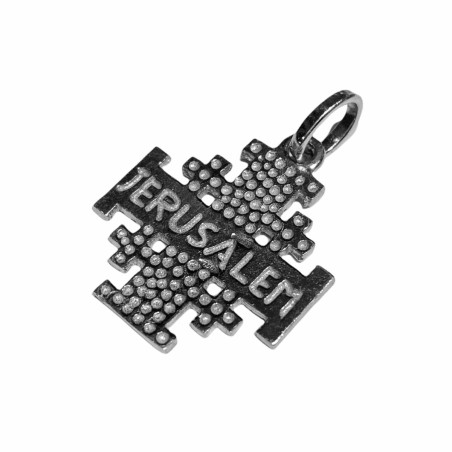 Croce di Gerusalemme in oro 18 kt