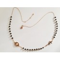COLLANA ROSARIO ORO ROSA 18 KT