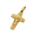 18 kt gold Pope Francis cross