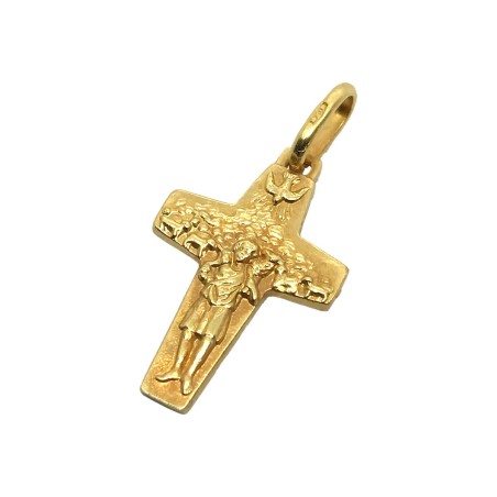 Croce di Papa Francesco in oro 18 kt