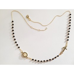COLLANA ROSARIO ORO GIALLO 18 KT