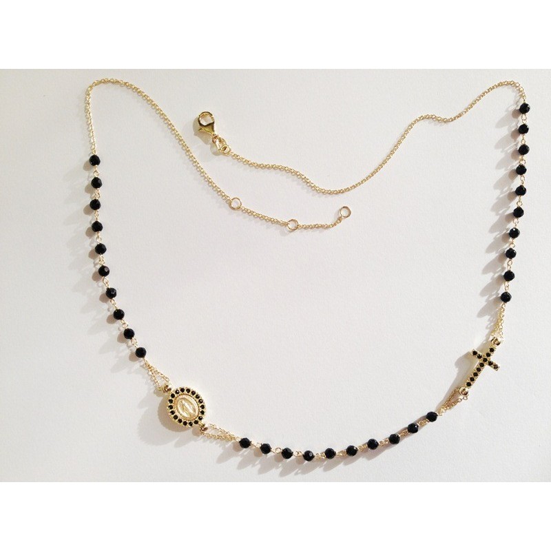 COLLANA ROSARIO ORO GIALLO 18 KT