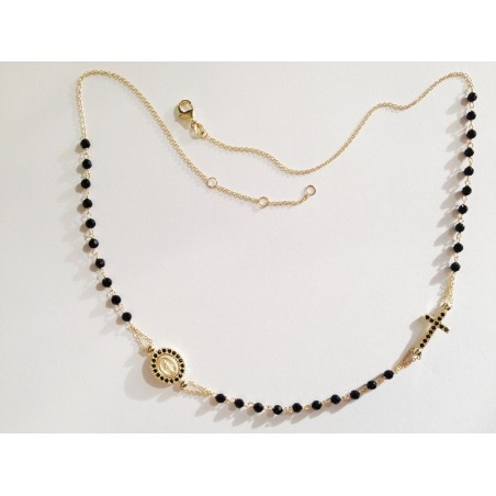 COLLANA ROSARIO ORO GIALLO 18 KT
